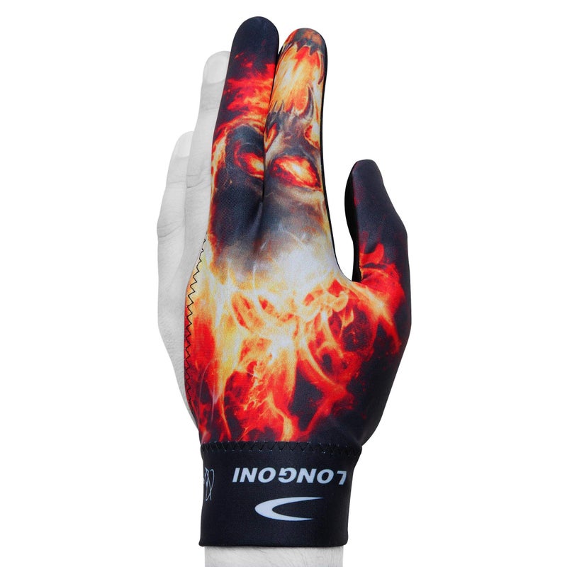 LONGONI Billiard POOL CUE GLOVE Fancy Skull 2 for Left hand - Image 2